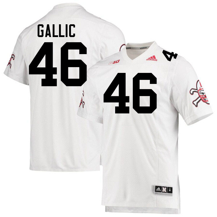 Kevin Gallic Nebraska Jersey,Nebraska Cornhuskers Football Uniforms,Jersey-Blackshirt Away